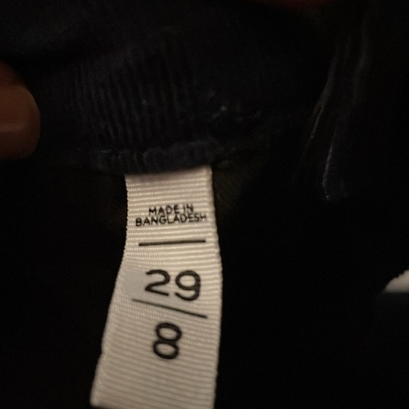 Loft Navy Blue Straight Leg Corduroys. Size 8 - Picture 4 of 4